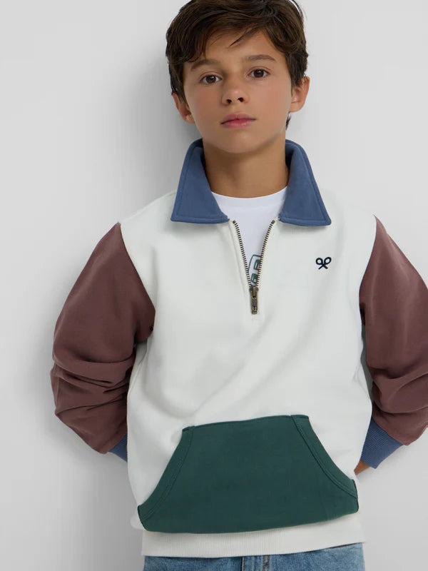 SUDADERA CREMALLERA MULTICOLOR