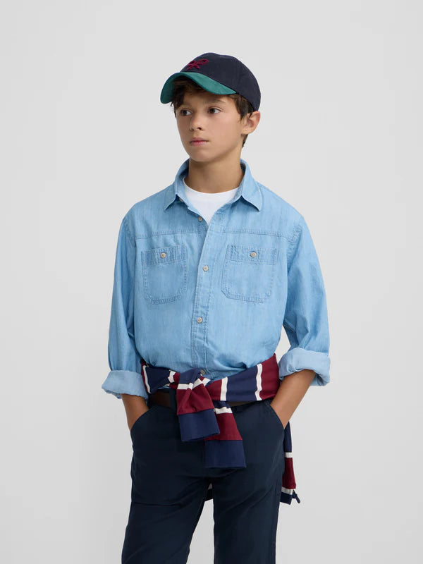 CAMISA DENIM BOLSILLOS