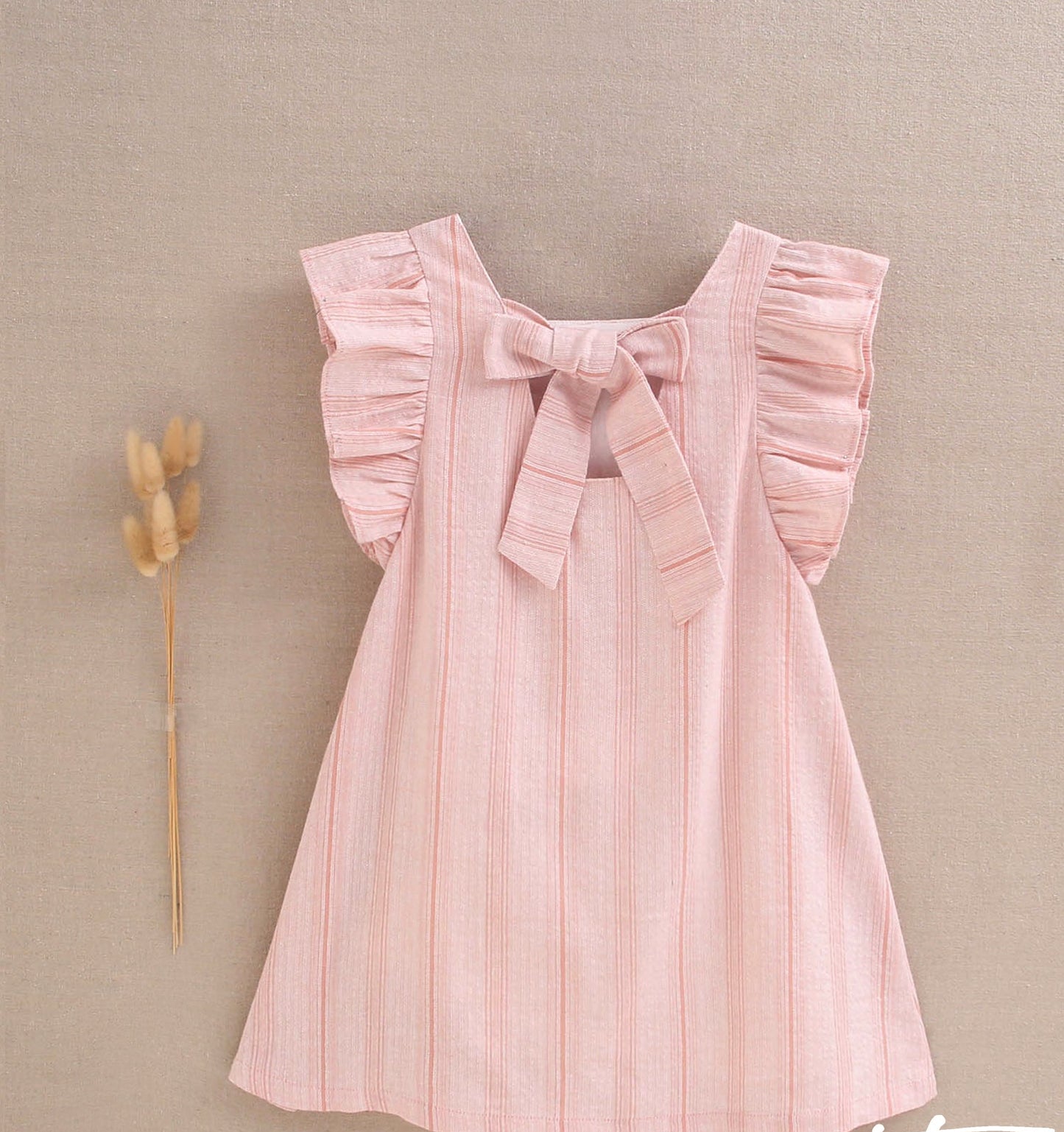 VESTIDO ROSADO LAZO