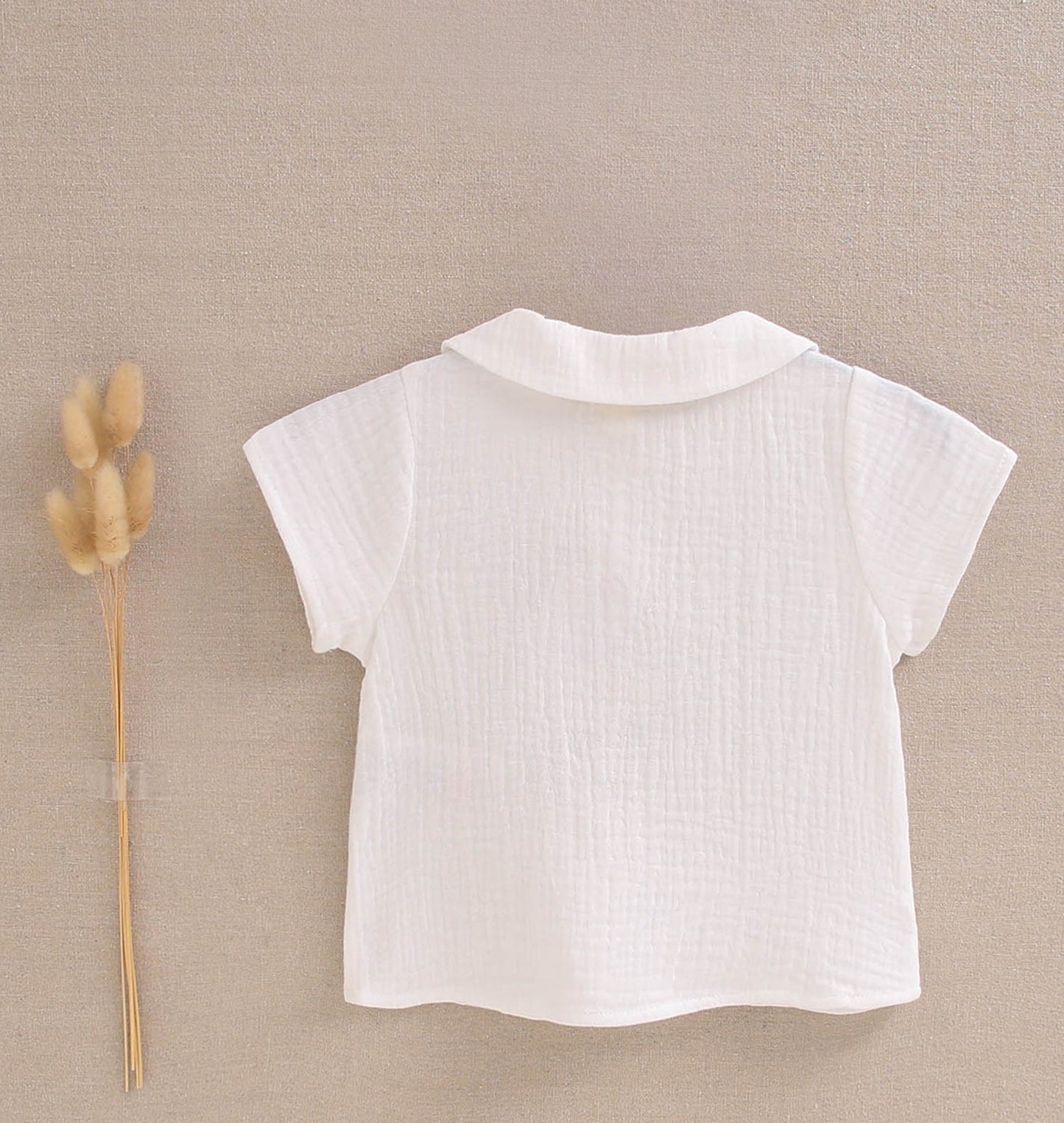 CAMISA CUELLO BEBÉ BLANCA
