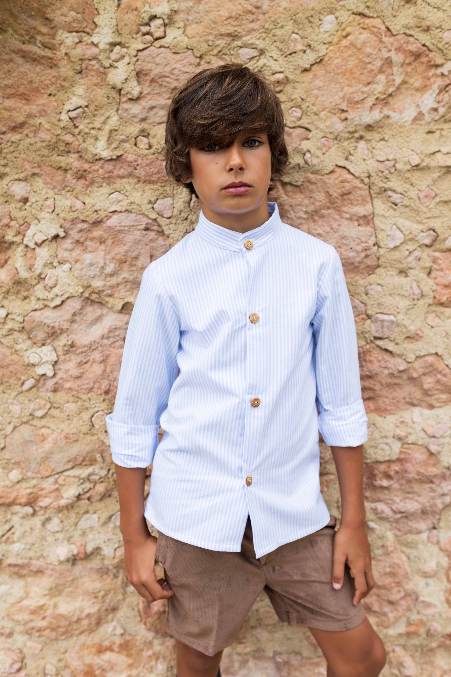 CAMISA RAYAS OXFORD NIÑO