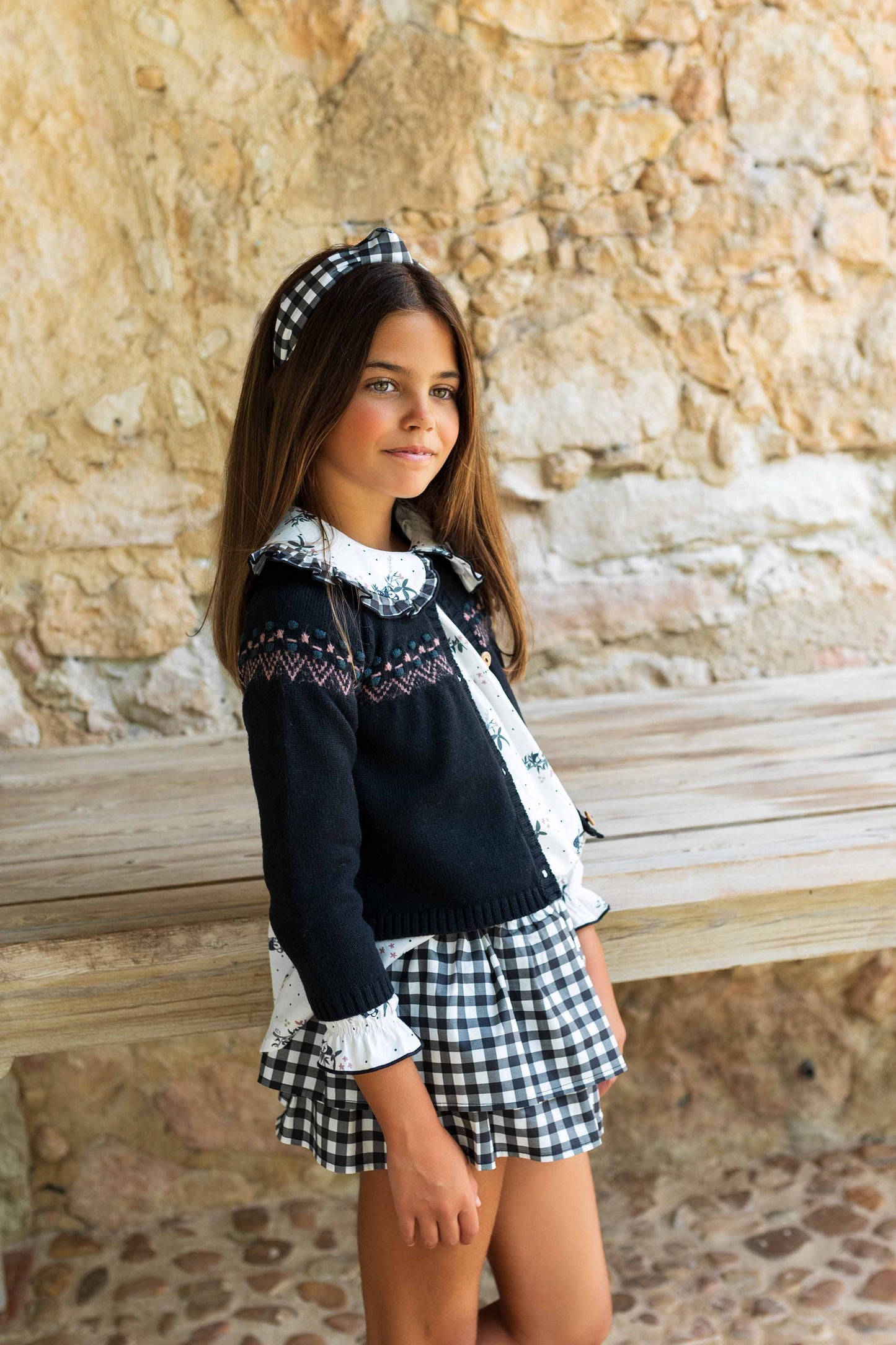 FALDA VOLANTES VICHY