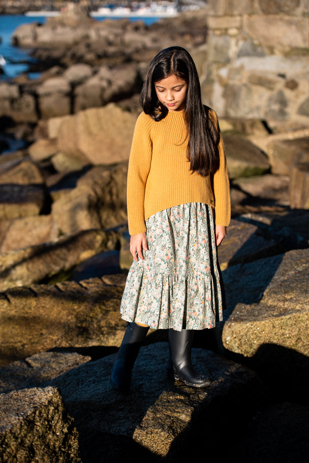 FALDA MIDI FLORES