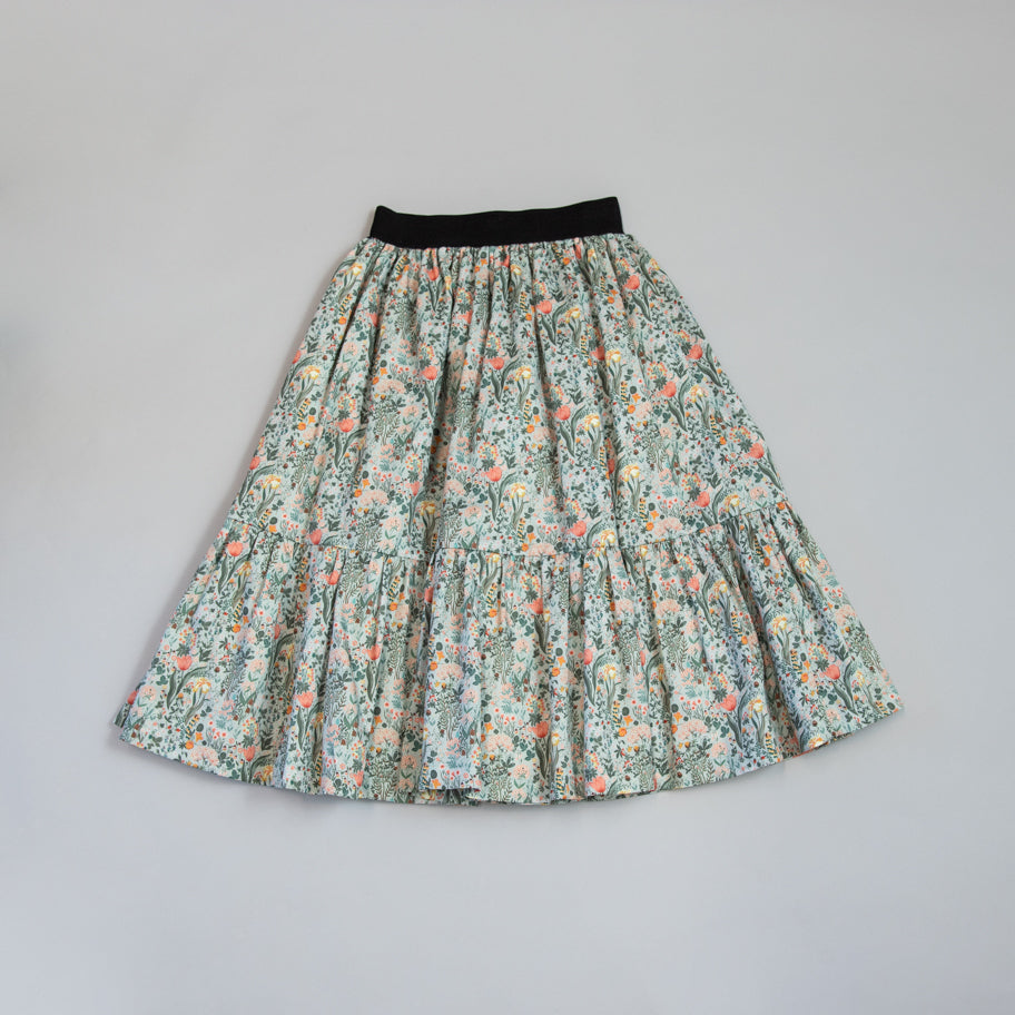 FALDA MIDI FLORES