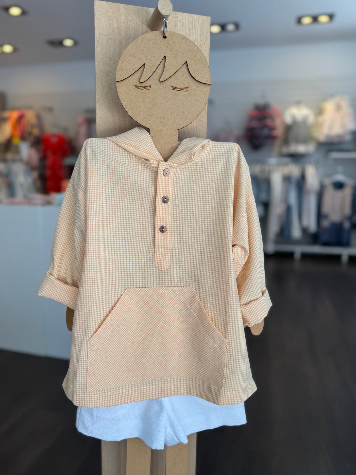CASACA VICHY NARANJA