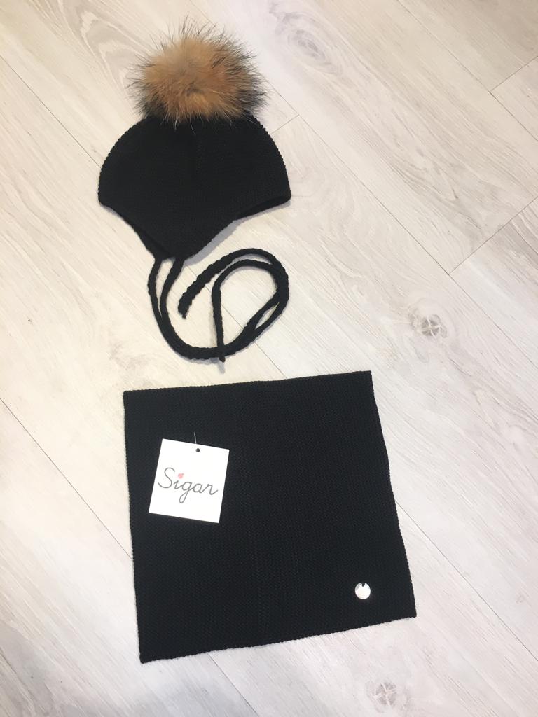 GORRO AVIADOR NEGRO