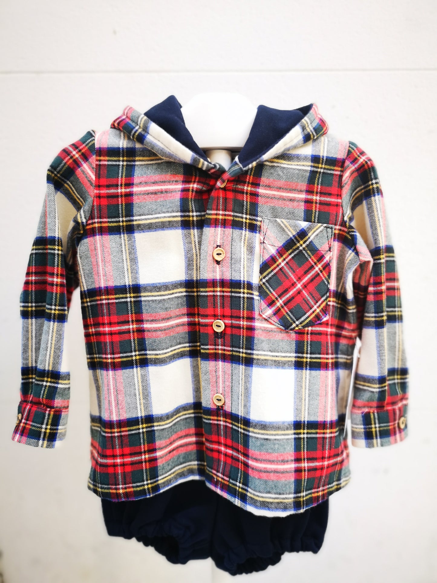 CONJUNTO TARTAN FELPA NIÑO
