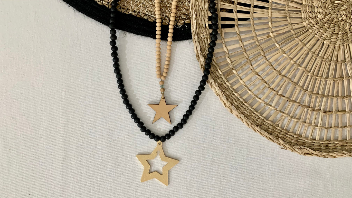 COLLAR ESTRELLA NEGRO