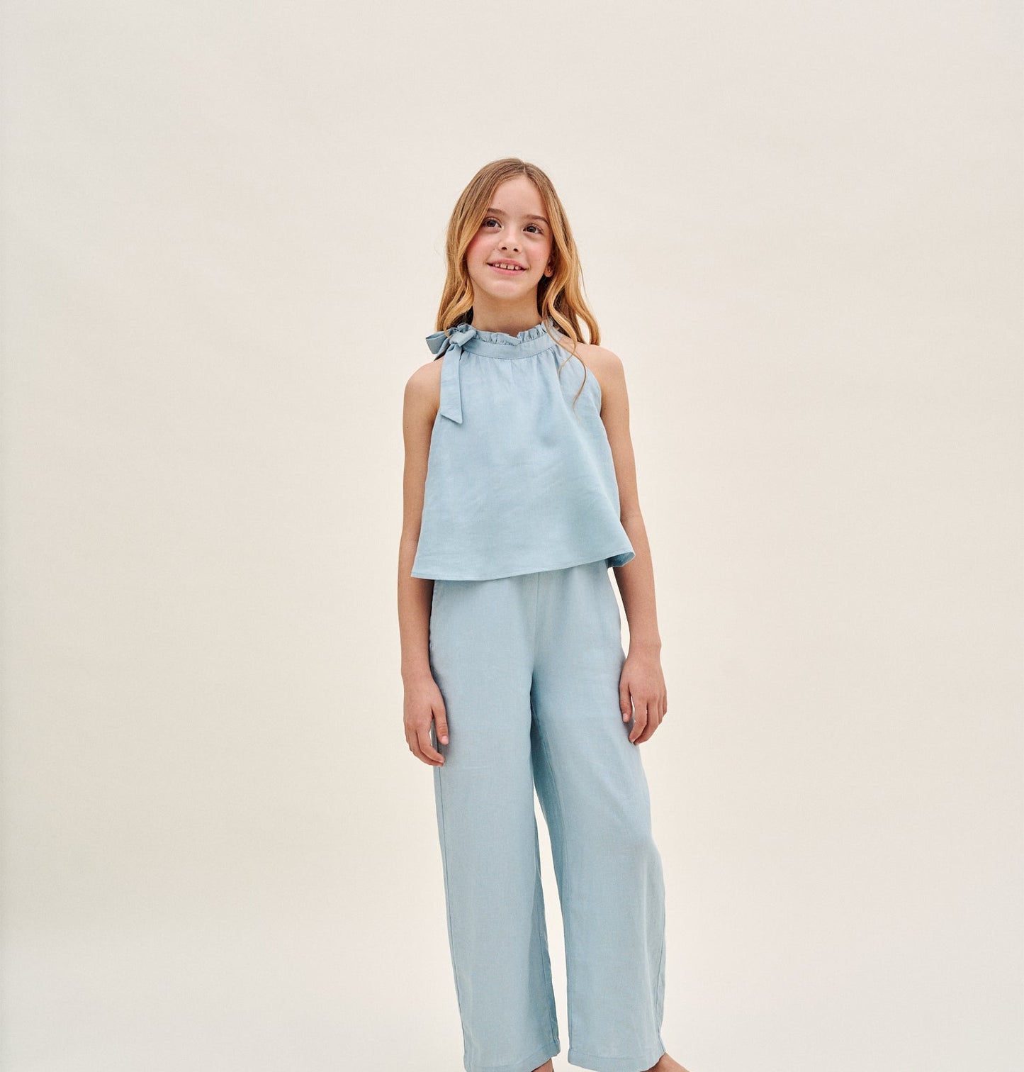 MONO HALTER AZULADO