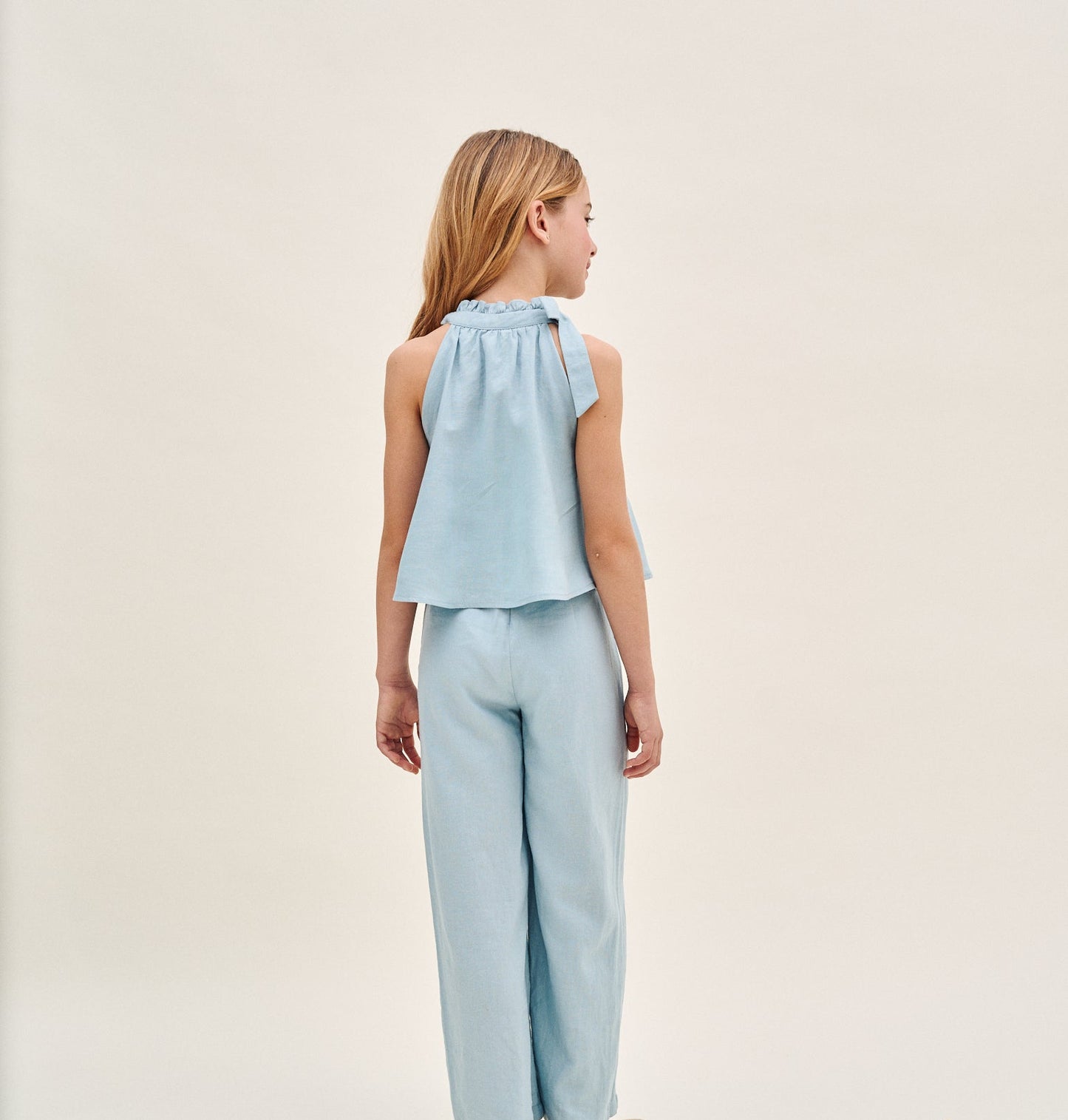 MONO HALTER AZULADO