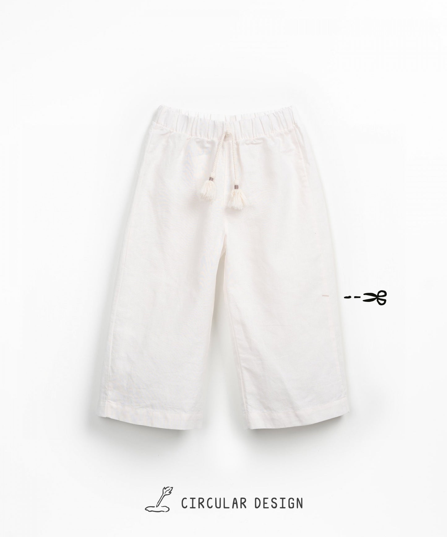 PANTALON BLANCO LINO