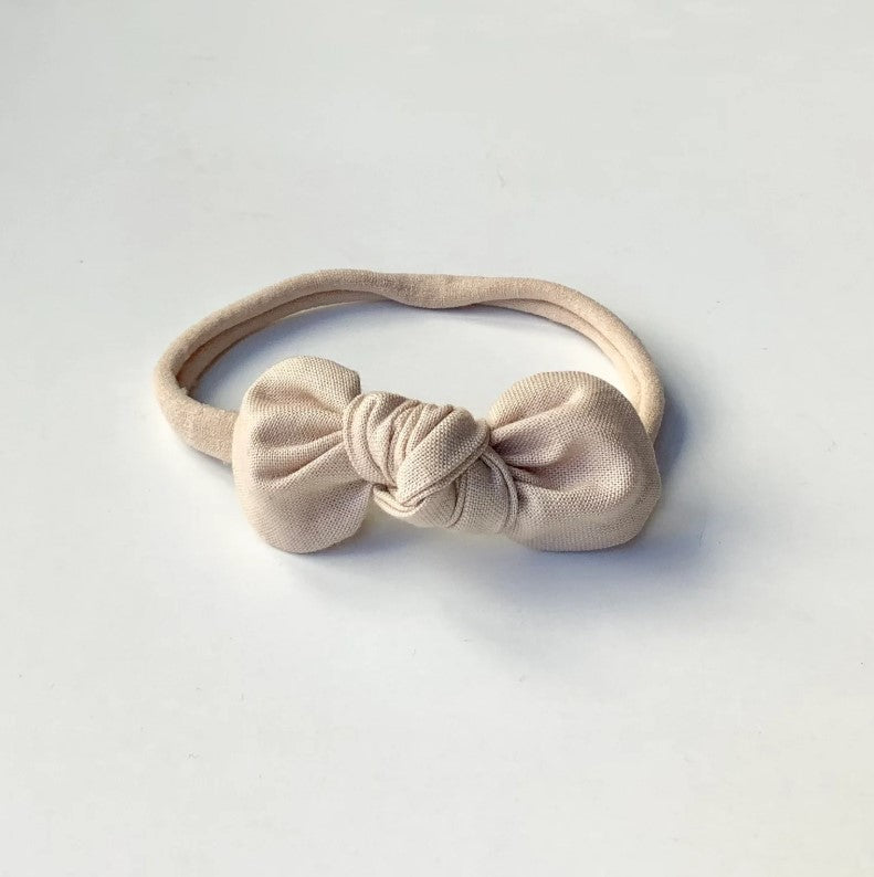 DIADEMA LAZO BEIGE