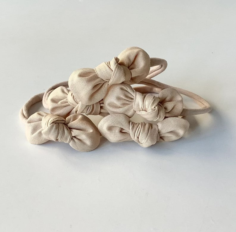 DIADEMA LAZO BEIGE