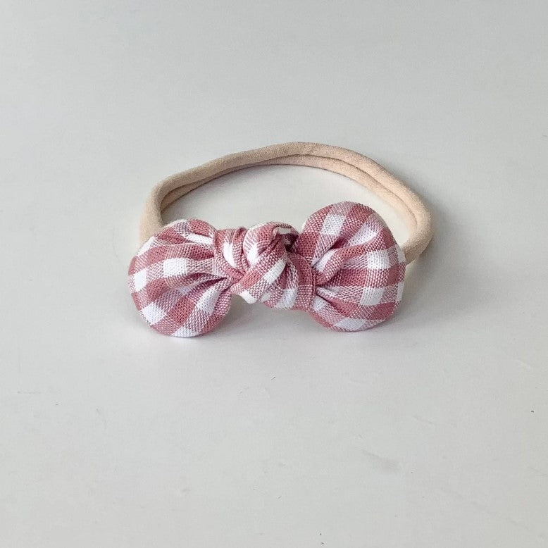 DIADEMA LAZO VICHY ROSA