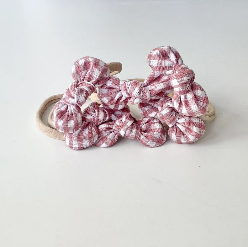 DIADEMA LAZO VICHY ROSA