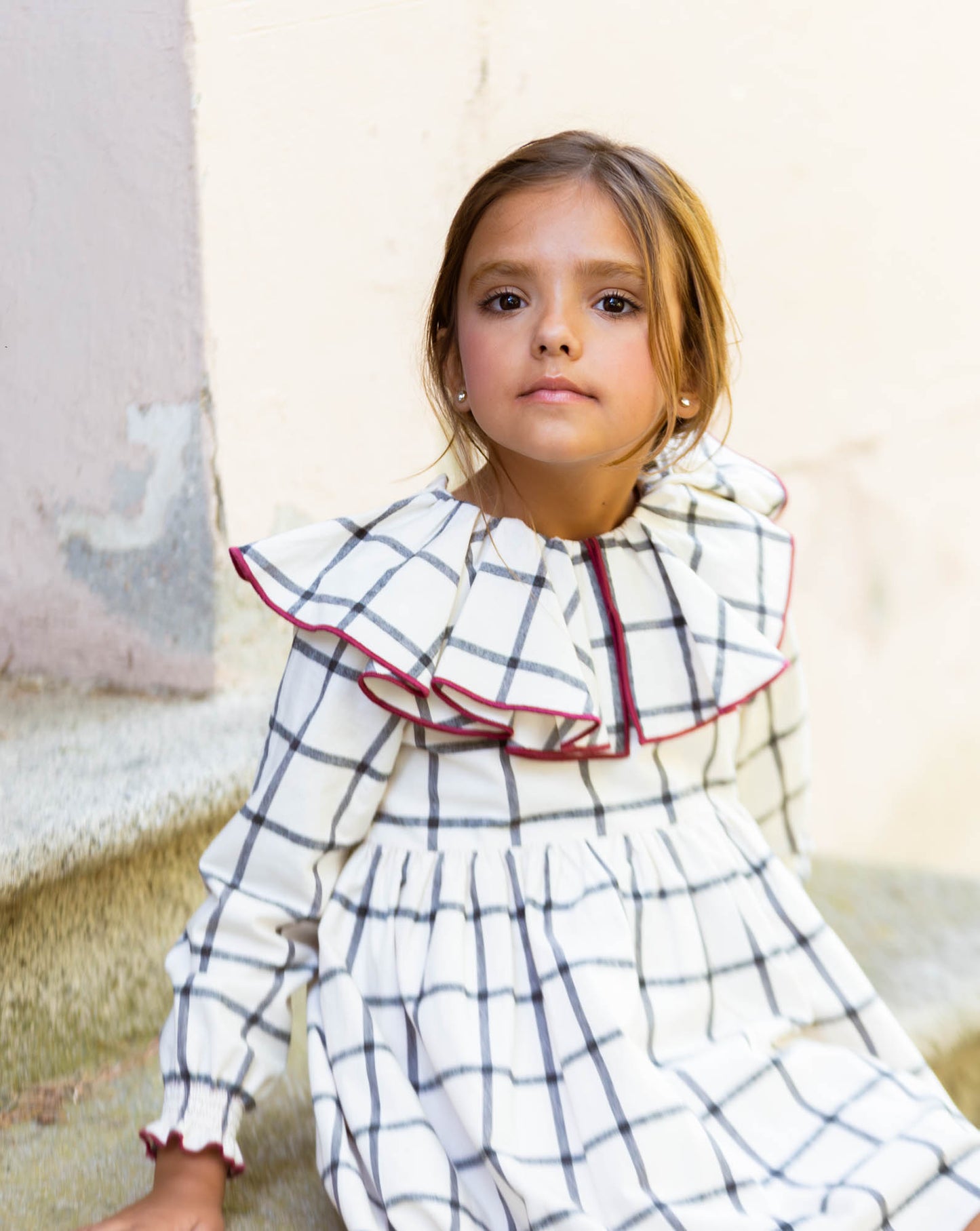 VESTIDO MAXI CUELLO BURGUNDY