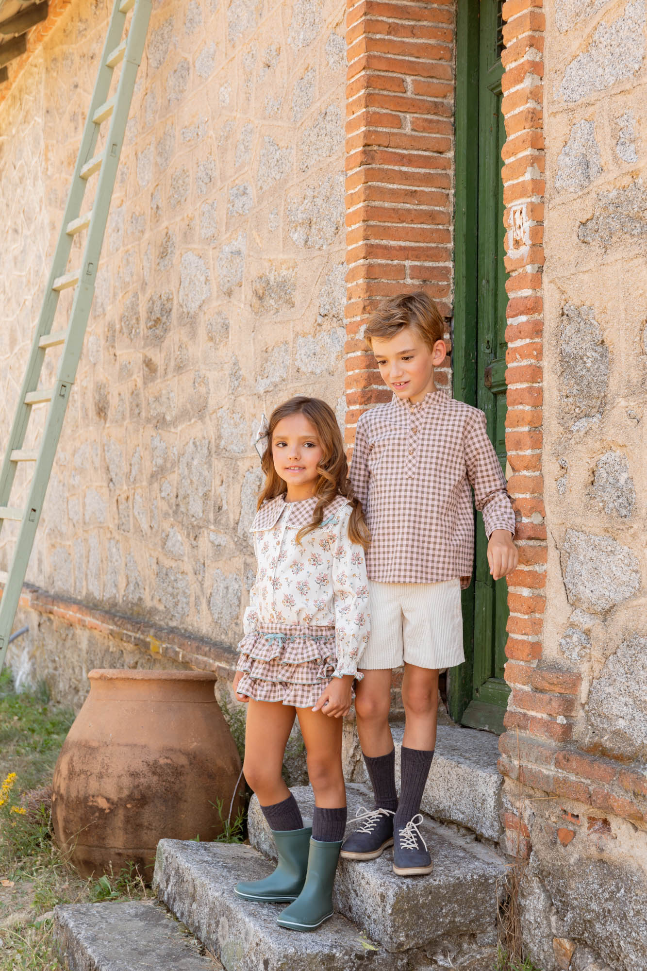 CAMISA VICHY TAUPE