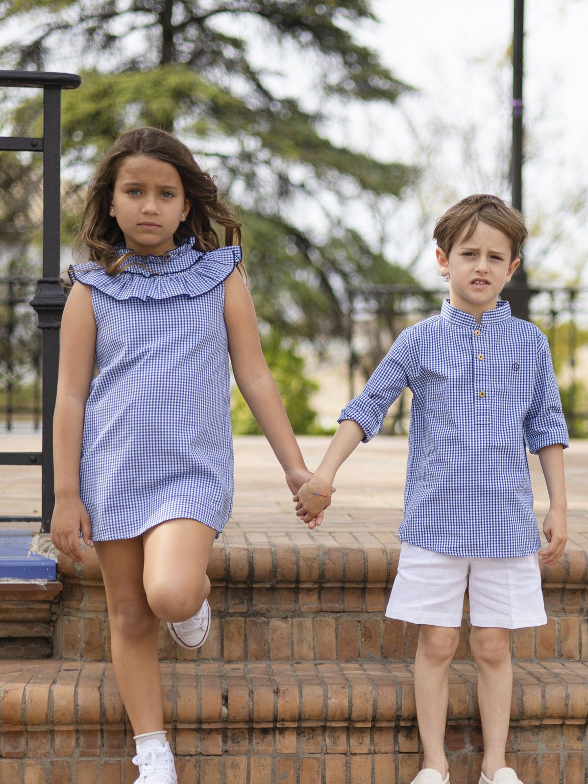 VESTIDO VICHY AZUL
