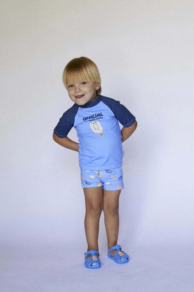 CAMISETA HELADOS AZUL