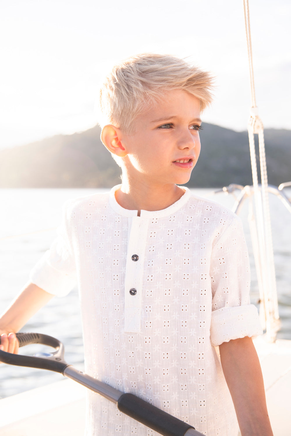 CAMISA MAO AQUA