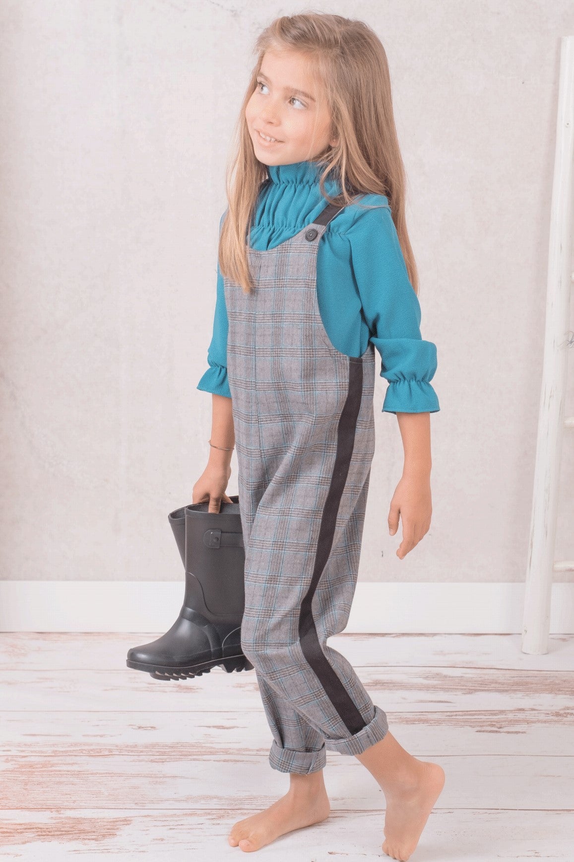BLUSA FRUNCE COBALTO