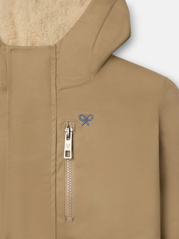 PARKA CAMEL SILBON