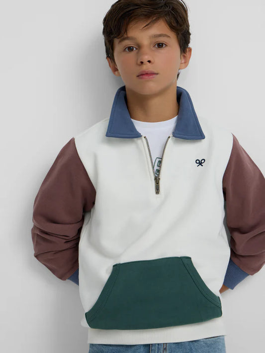 SUDADERA CREMALLERA MULTICOLOR