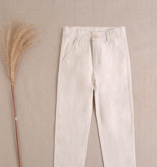 PANTALÓN LINO BEIGE