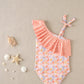 BAÑADOR VICHY NARANJA NIÑA