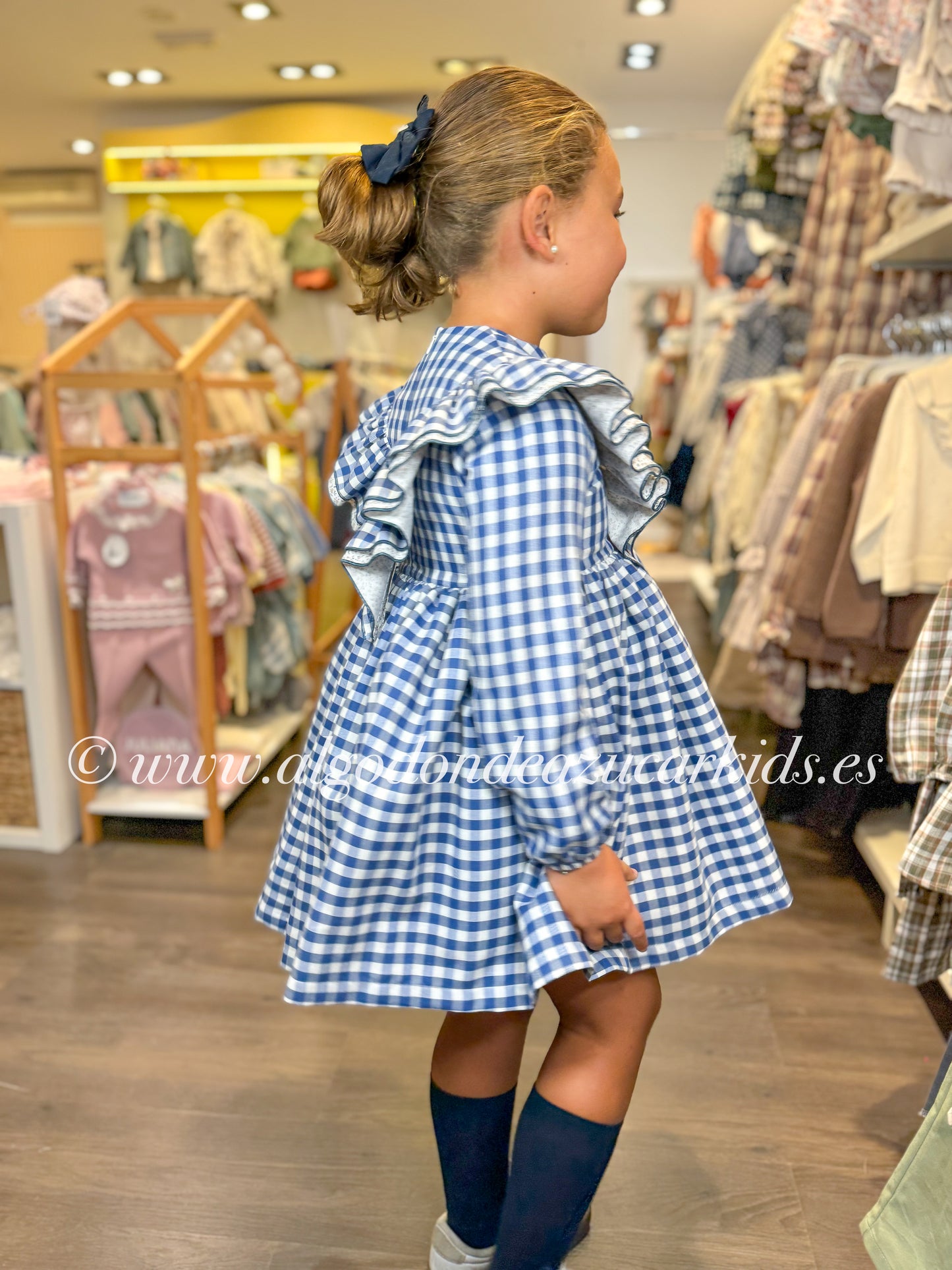 VESTIDO VICHY AZUL