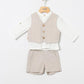 CONJUNTO CHALECO BEIGE