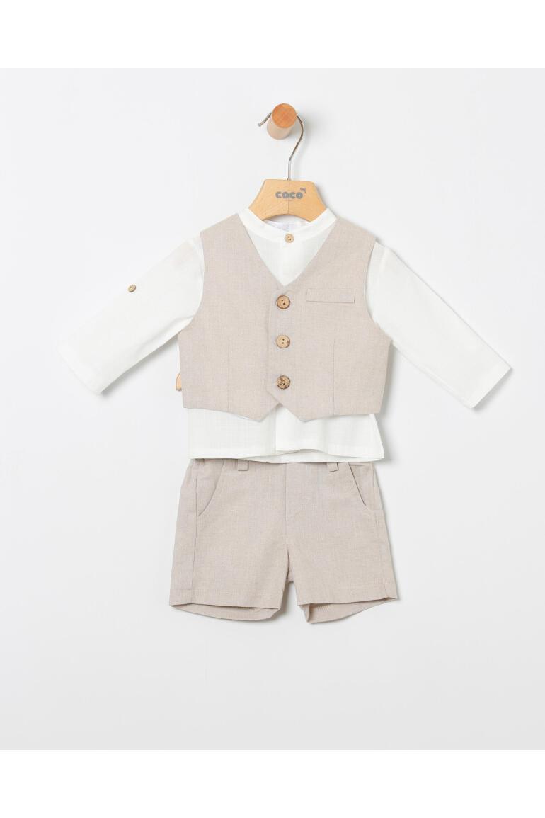 CONJUNTO CHALECO BEIGE