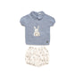 CONJUNTO CONEJOS AZUL