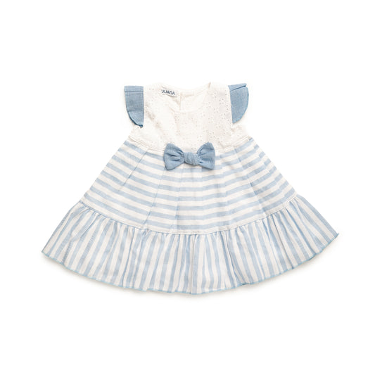 VESTIDO RAYAS CIELO
