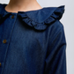 CAMISA DENIM CUELLO VOLANTE