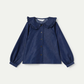 CAMISA DENIM CUELLO VOLANTE
