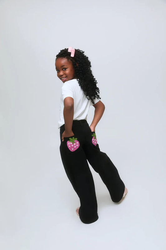 PANTALÓN FRESA NEGRO