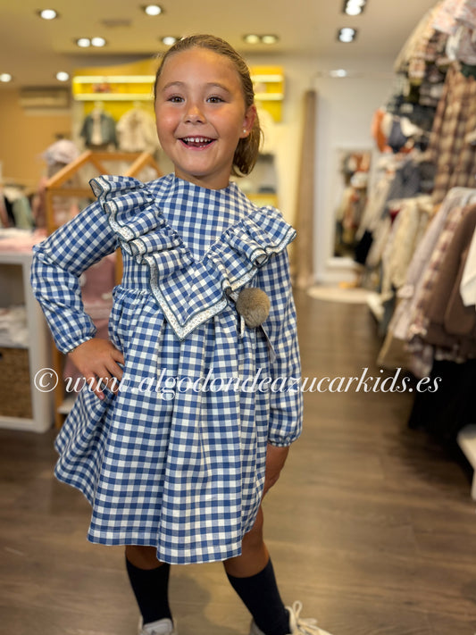 VESTIDO VICHY AZUL