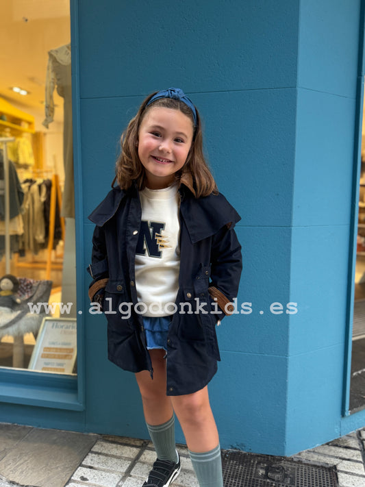 PARKA ENCERADA MARINO