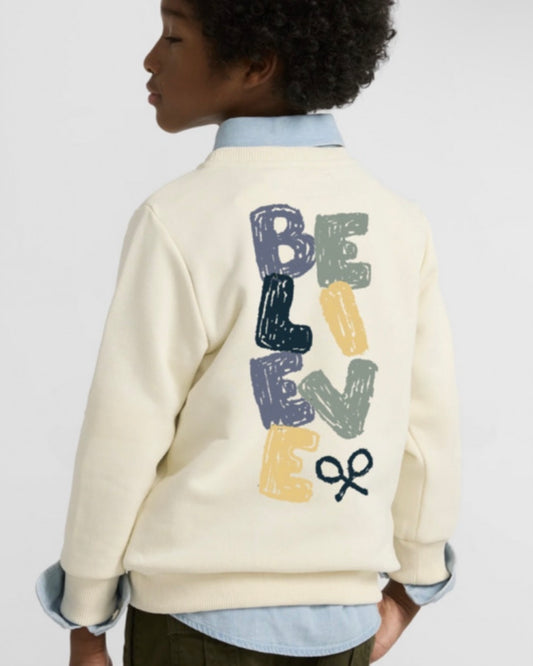 SUDADERA BELIVE CREMA