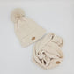 SET GORRO Y BUFANDA BEIGE