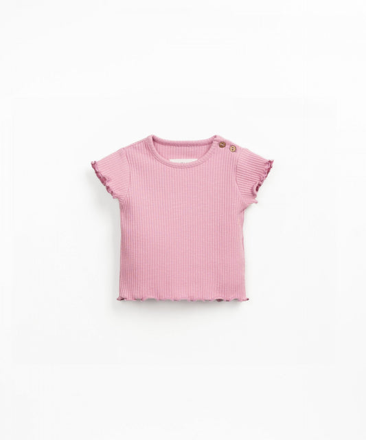 CAMISETA RIB ROSA  BEBÉ