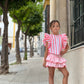 CONJUNTO RAYAS FLUOR ROSA