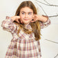 BLUSA CUADROS BERENJENA