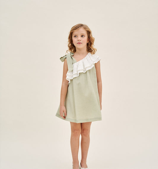 VESTIDO ASIMÉTRICO VERDE