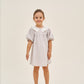 VESTIDO CUADRITOS LILA