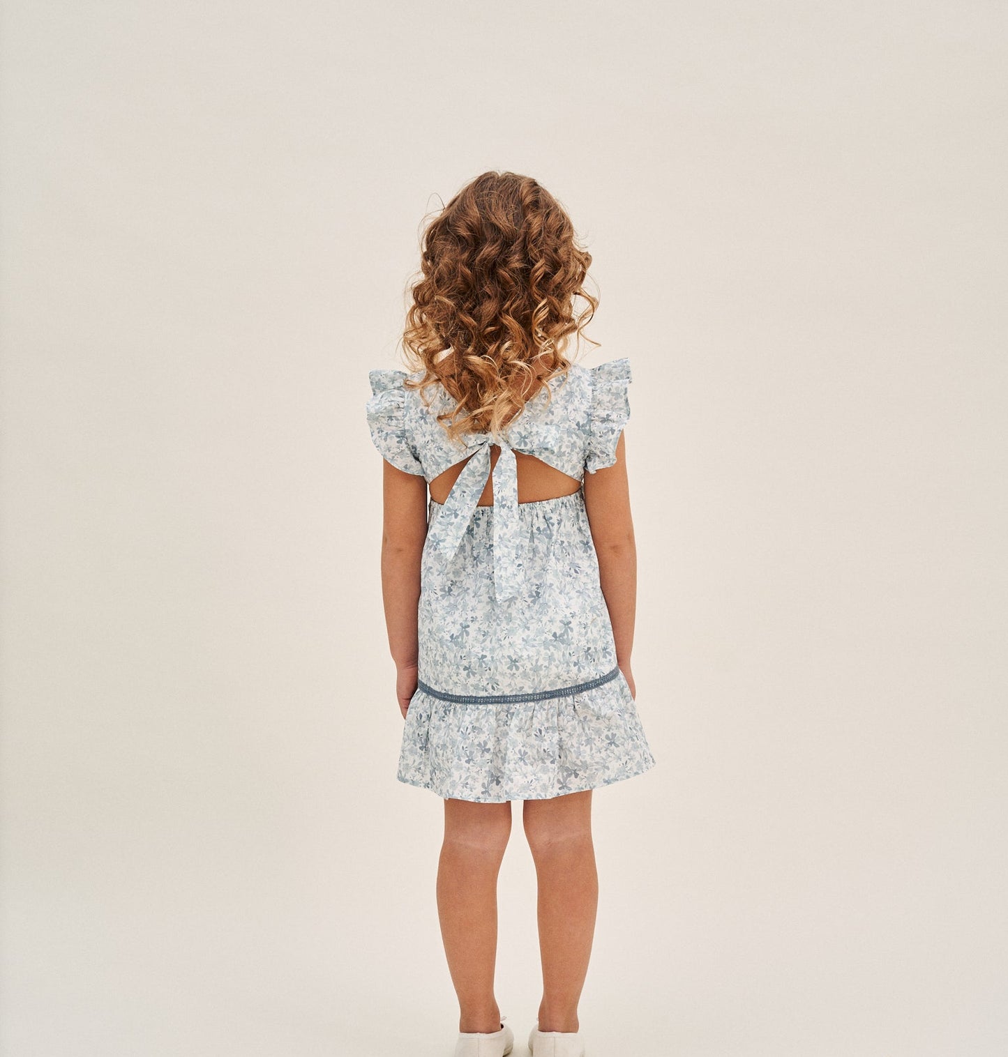 VESTIDO FLORES AZUL