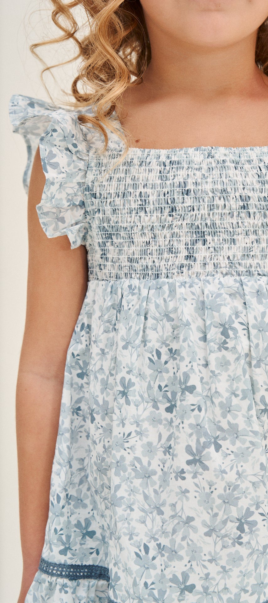 VESTIDO FLORES AZUL