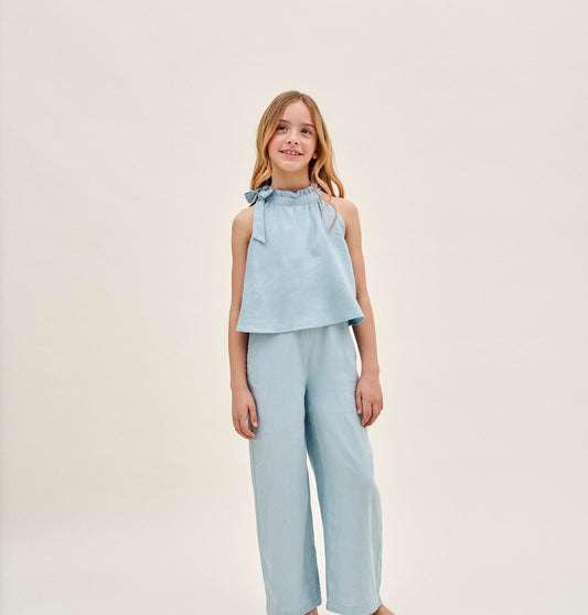 MONO HALTER AZULADO