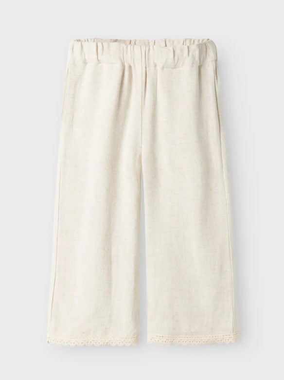 PANTALON LINO BEIGE